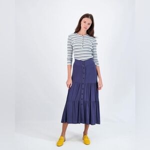 New With Tags Riff Boho Festival Tiered Skirt, Size Large J14‎
